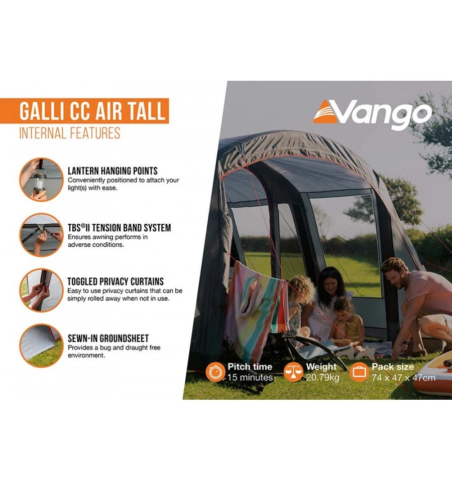 Vango Galli CC Air Tall Drive Away Awning 5 Vango Galli CC Air Tall Drive Away Awning - Image 5