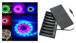 5M Flag Pole Pre-Set Digital Led Dream Lights Strip -CampGearHub pole light battery